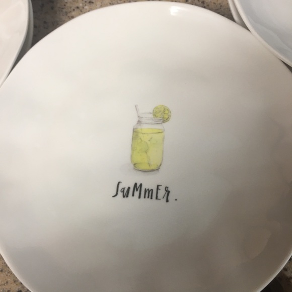 Rae Dunn plates 8” - Picture 3 of 6
